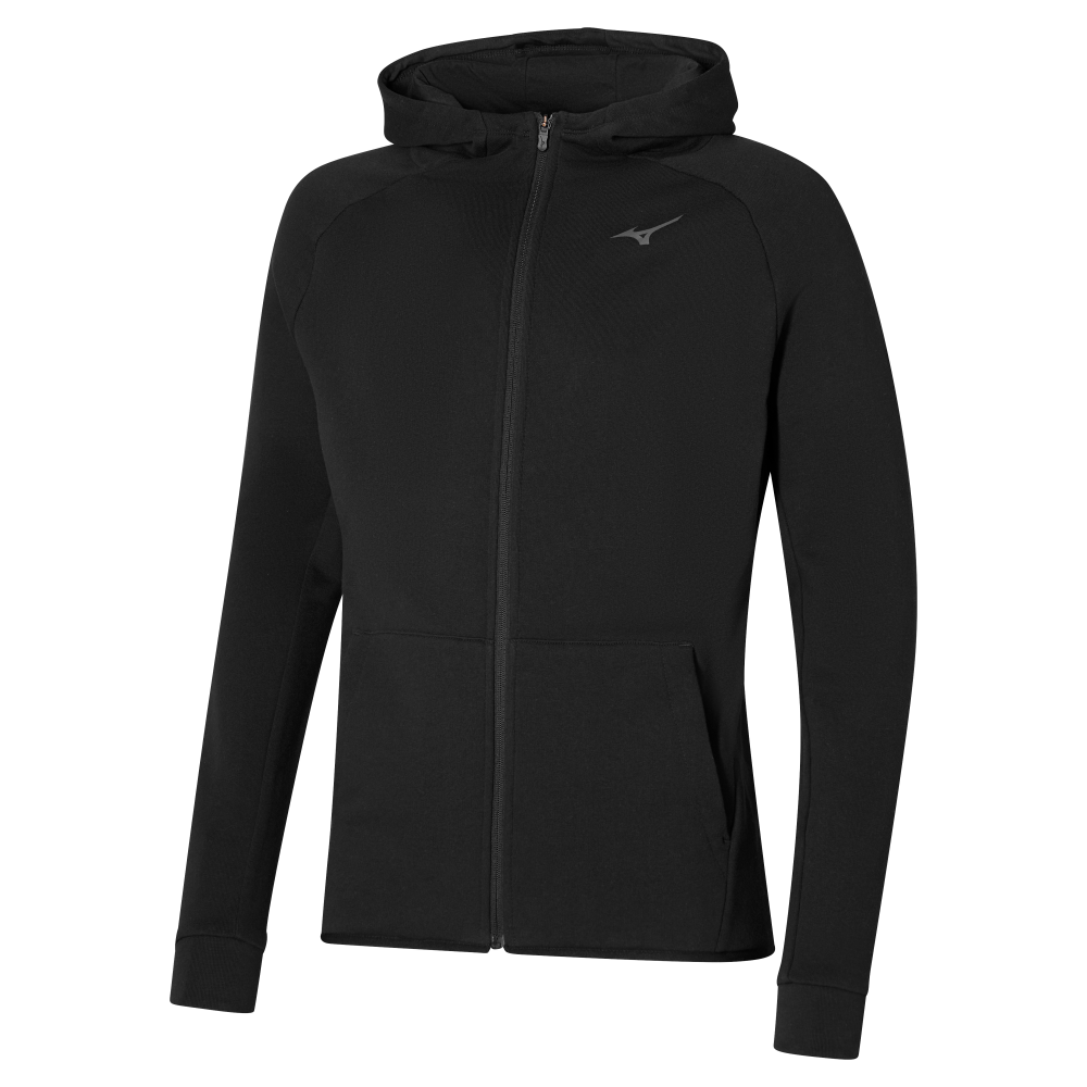 Mizuno ATHLETICS RB SWEAT JACKET Negro Hombre Talla M